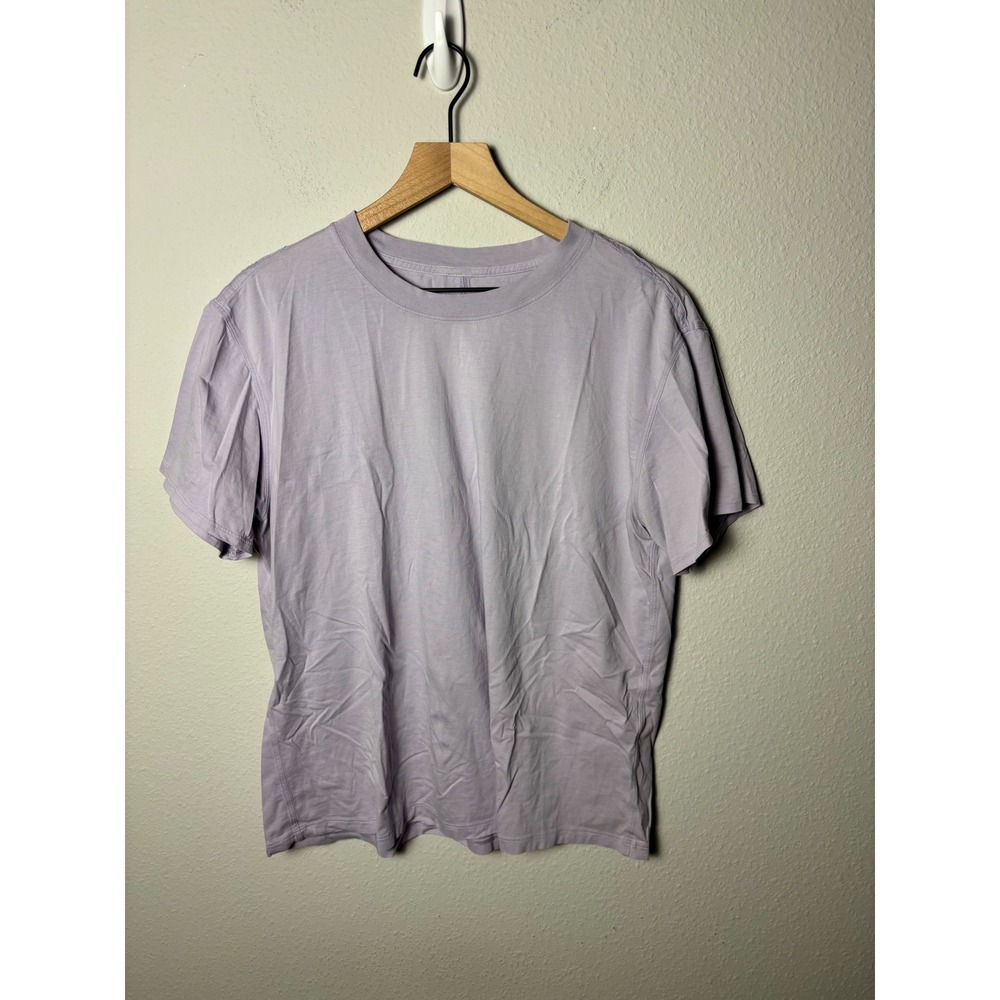Lululemon All Yours Boyfriend Tee Faint Lavender Size 8 Short Sleeve T-Shirt